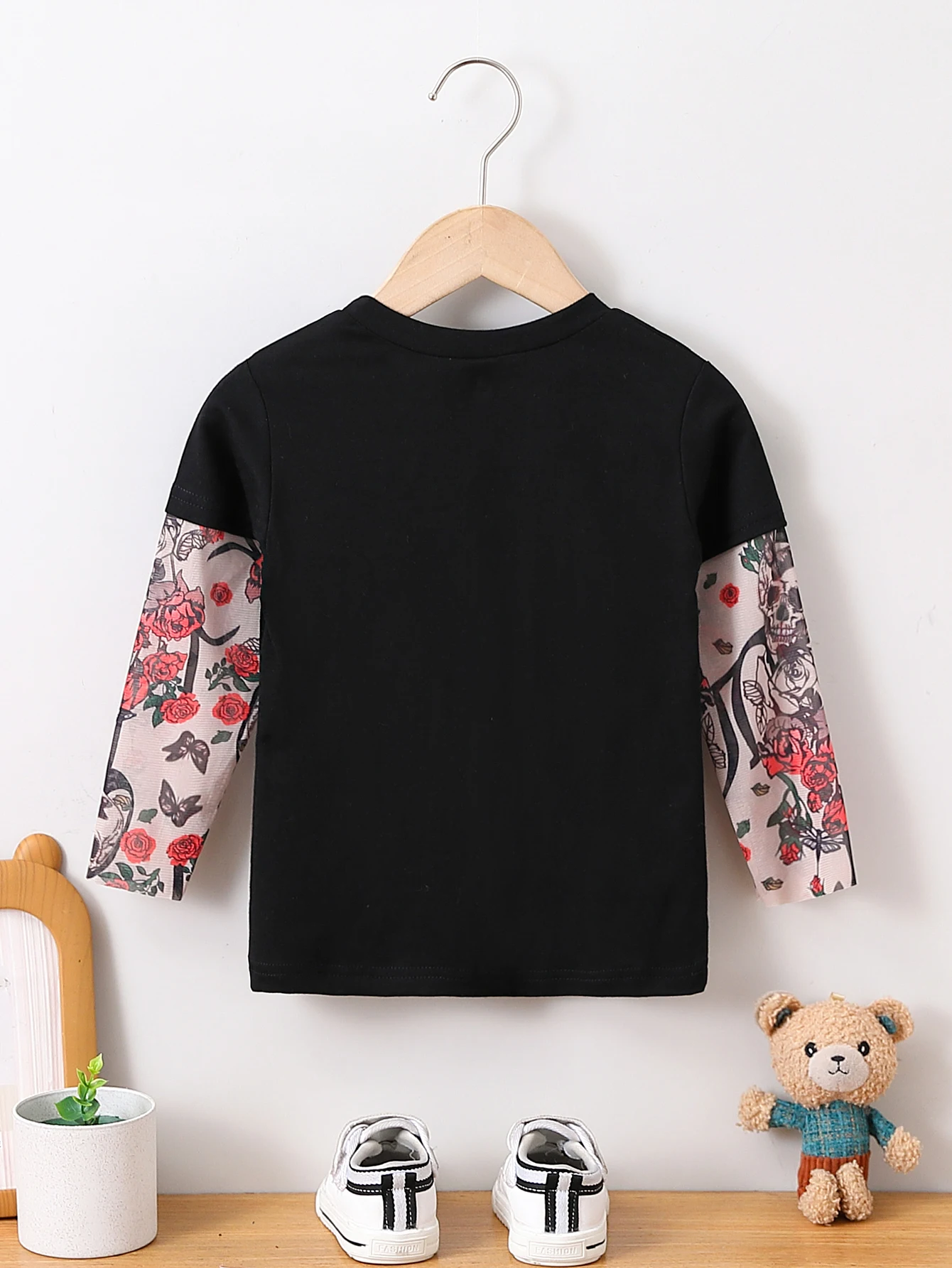 Ropa de verano para niños, camiseta para niños, ropa para niños, mangas de tatuaje a la moda, Tops de algodón para niños de 1 a 6 años