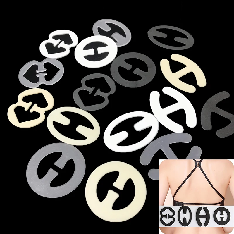 3PC Cross Holders Underwear Fastener Strap Clips Underwear Accessory Invisible Bra Non-slip Buckle Underwear Back Shoulder Strap