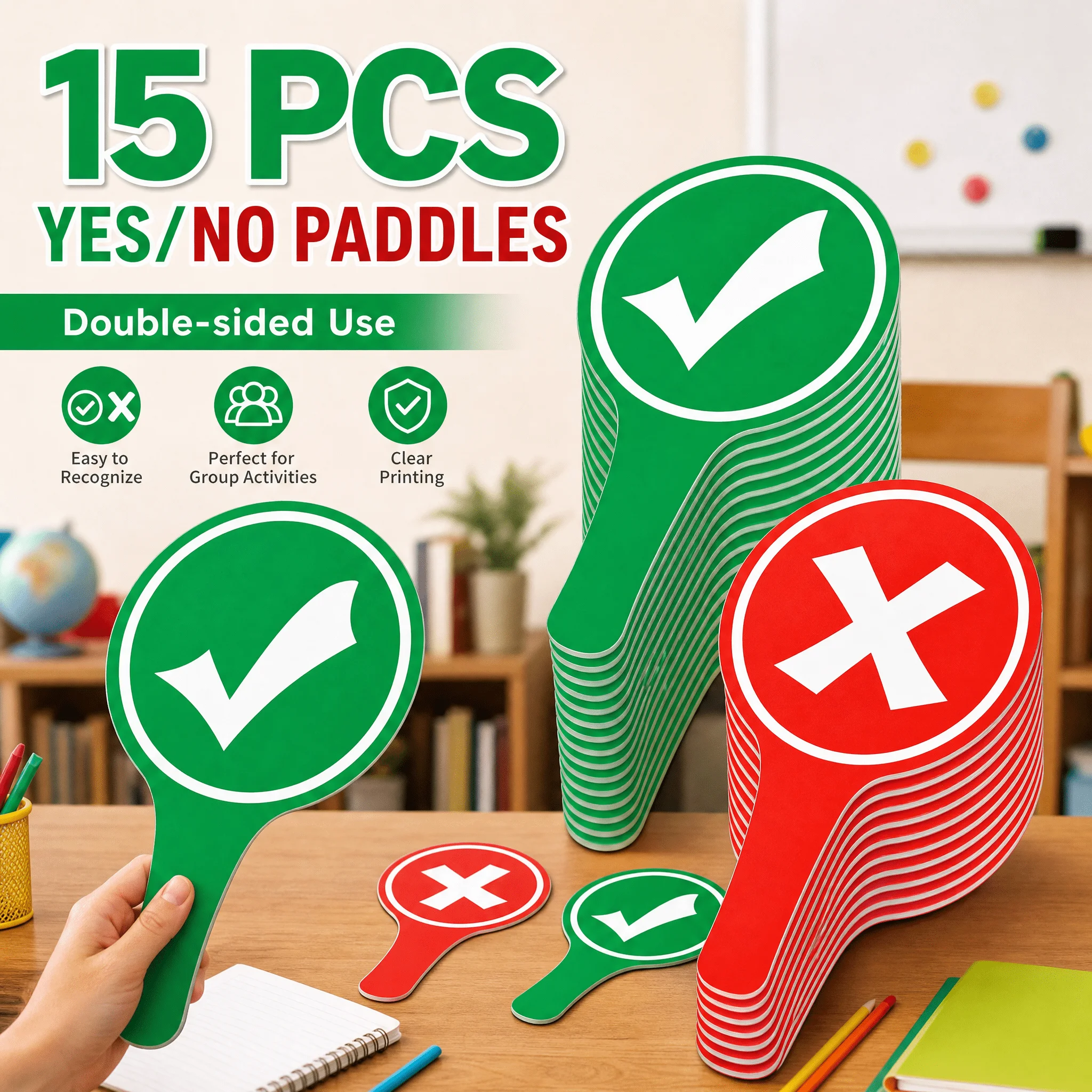 15pcs Double-Sided Handheld 