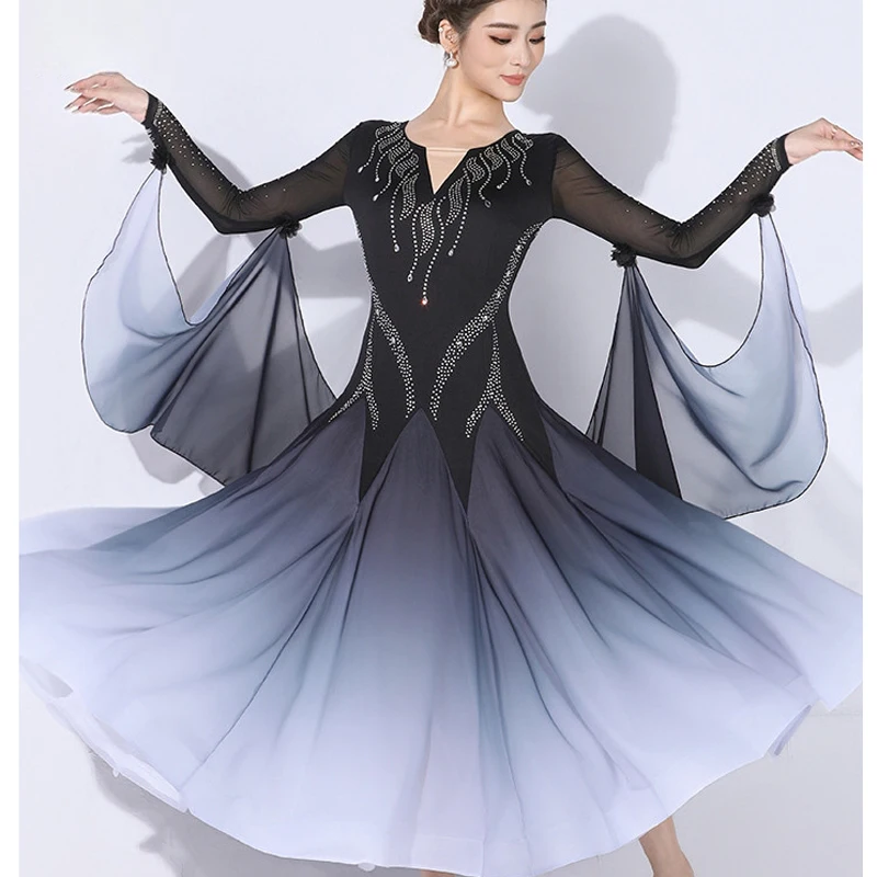 

Modern Dance Dress Women's New Waltz Ballroom Dance Latin Dance Ballroom Dance Dress Cha Cha Dance Dress Performance Costomes