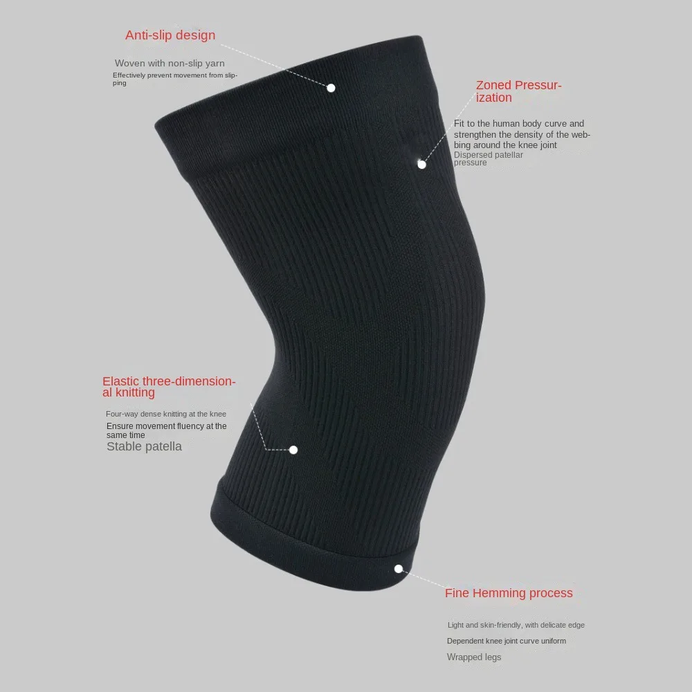 

1 пара высокоэластичных спортивных наколенников, дышащие компрессионные наколенники, поддержка локтя, удобная поддержка колена для велоспорта, фитнеса