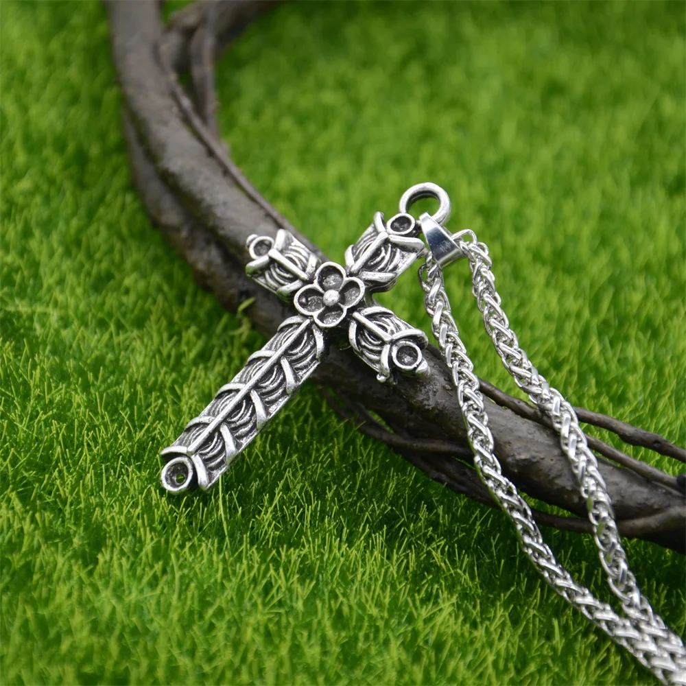 Nostalgia Norse Viking Athelstan's Cross Pendant Ragnar Amulet Talisman Necklace Men Women Jewellery