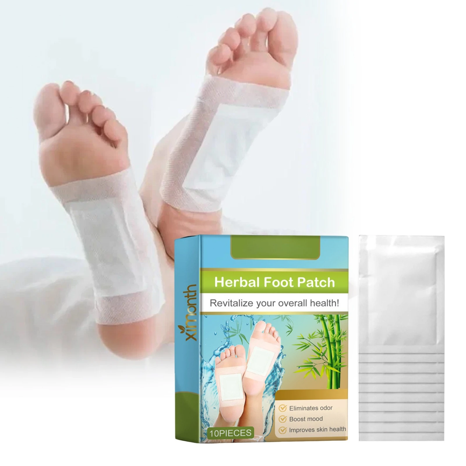 

10-50PCS Natural Detox Foot Patches Stress Relief Feet Deep Sleep Herbal Detox Sticker Relieve Stress For Foot Care Tools