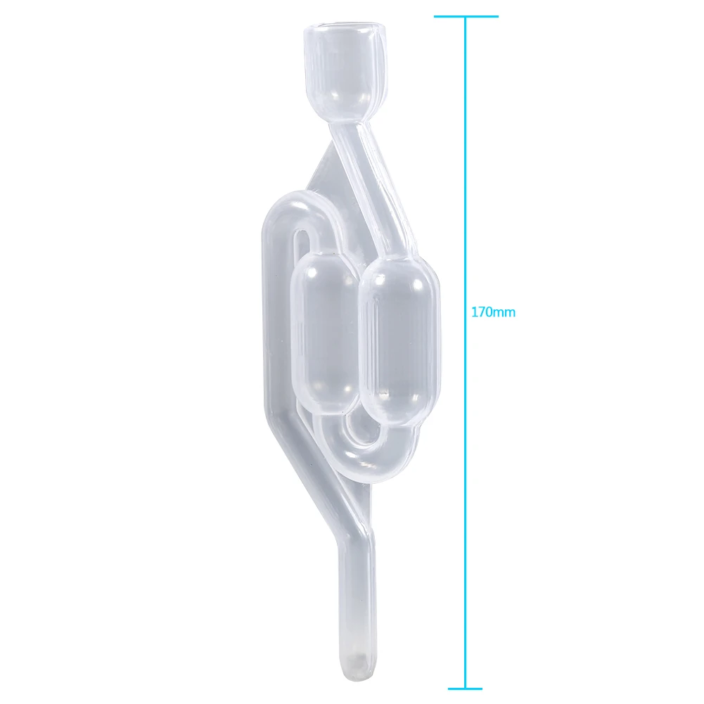 Aqur2020 One Way Exhaust Check Valve Water Sealed Plastic Fermentation Valve Emits Carbon Dioxide Prevents Oxidation with Cover