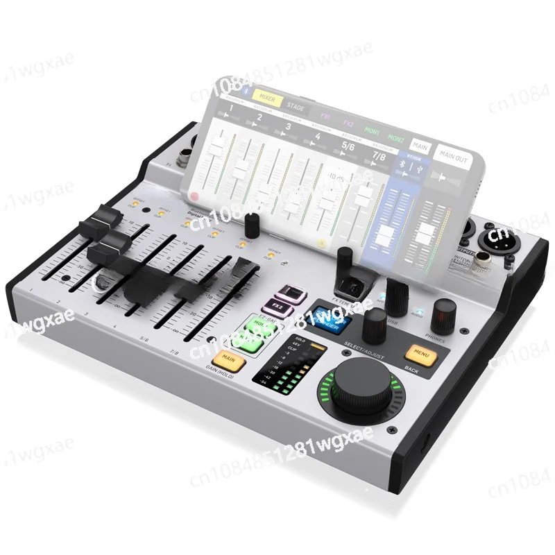 

8-input Digital Mixer, Built-in Bluetooth Audio and Application Control, 10 X 2-channel USB Computer Audio Interface