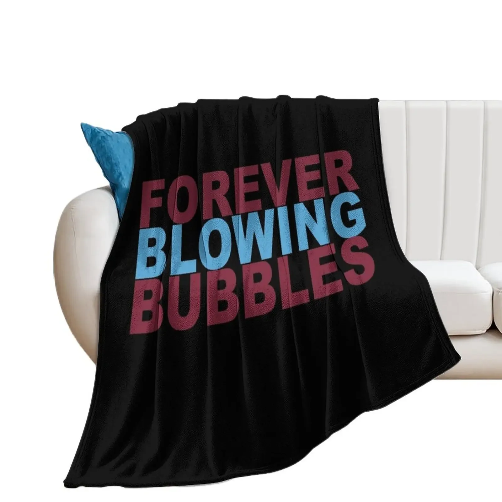 

Forever Blowing Bubbles Throw Blanket bed plaid Warm Vintage Blankets