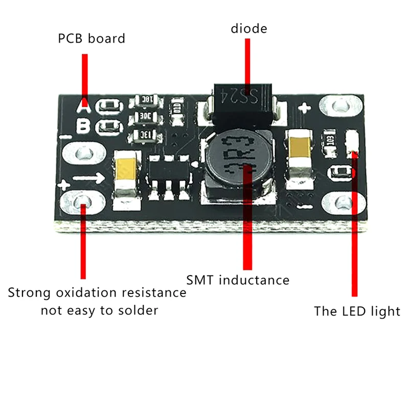 1Pc Multifunction Mini Boost Module Step Up Board 5V/8V/9V/12V 1.5A LED Indicator DIY Electronic Voltage Module