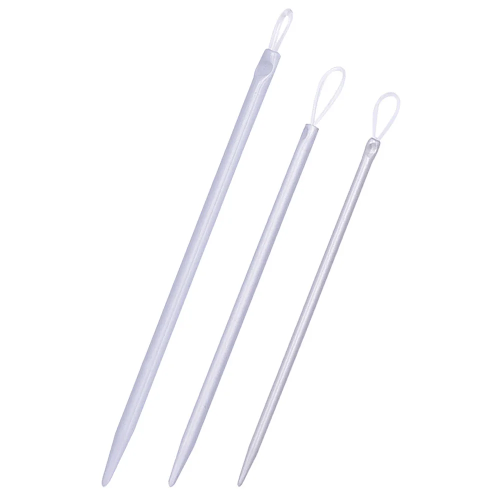 

3 Pcs to Weave Yarn Threader Needle Threaders Sewing Machine Needles Plastic Guide