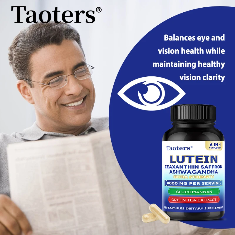 

Lutein and Ashwagandha Capsules - with Glucomannan, Adults Eye Health Supplement, Promote Vision and Eye Health