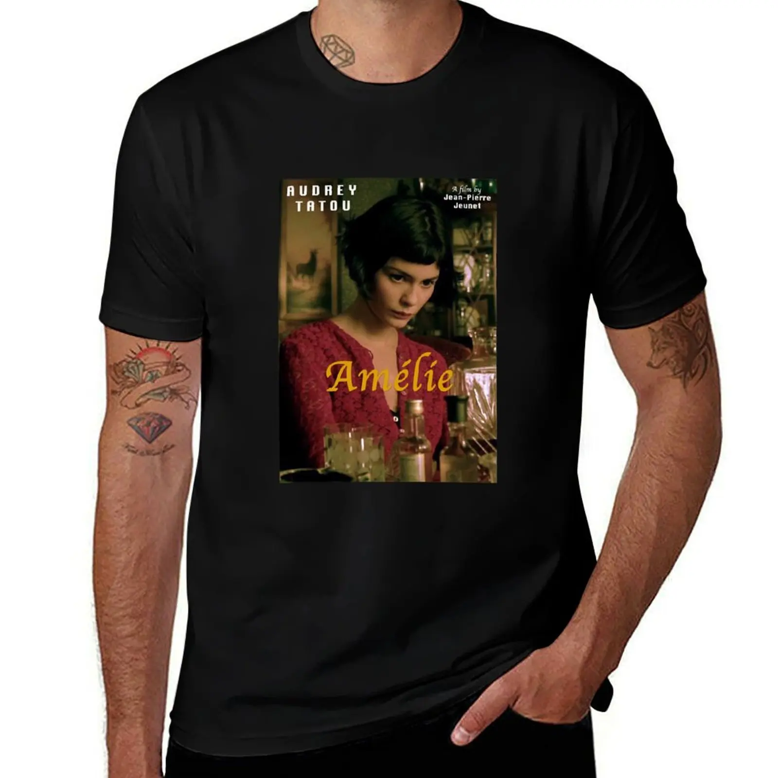 

Gifts For Mens Womens Amelie Sticker Funny Men T-Shirt vintage graphics korean fashion fruit of the loom mens t shirts