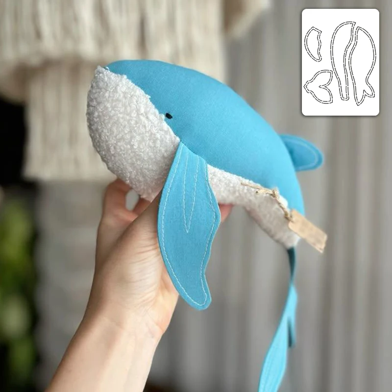 NUBECOM 1pc Whale Quilting Template Reusable DIY Cute Whale Sewing Template Enables Precise and Efficient Positioning Operations