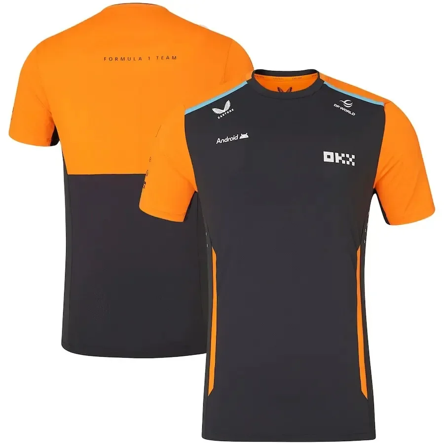 Camiseta de manga corta del equipo Lando Norris F1 para hombre, ropa deportiva al aire libre #4, traje de Ciclismo de carreras para MOTO GP, superventas de verano, 2024