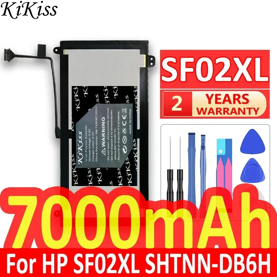 KiKiss Battery For HP SF02XL SHTNN-DB6H TPN-C118 TPN-C119 756417-001 756187-2B1 NEW