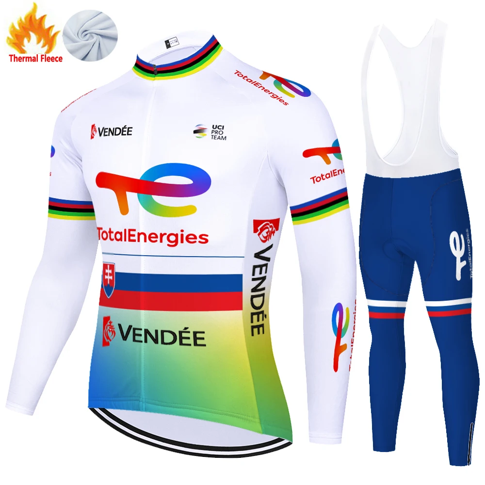 2024 total new energies Winter Fleece Cycling Clothing Men Ciclismo Masculino Cycling Set Equipos De Ciclismo Cycling Jersey