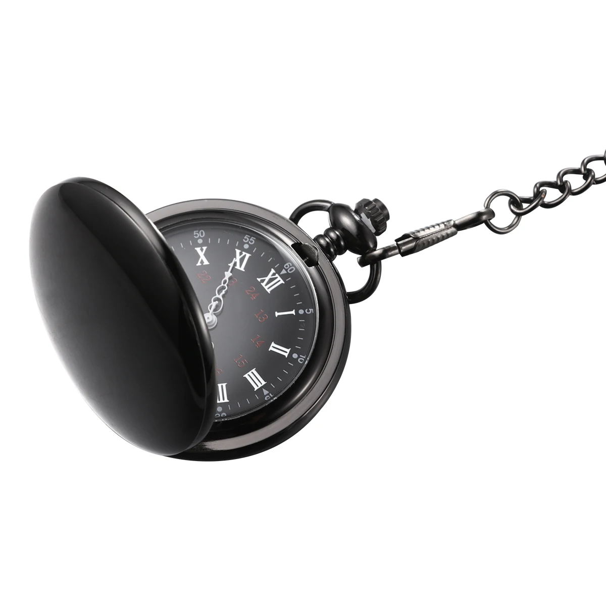 Retro Two-Faced Alloy Quartz Pocket Rose Gold Vintage Long Chain Neck Classic Delicate Watch For Men Women Retro Gift Vintage