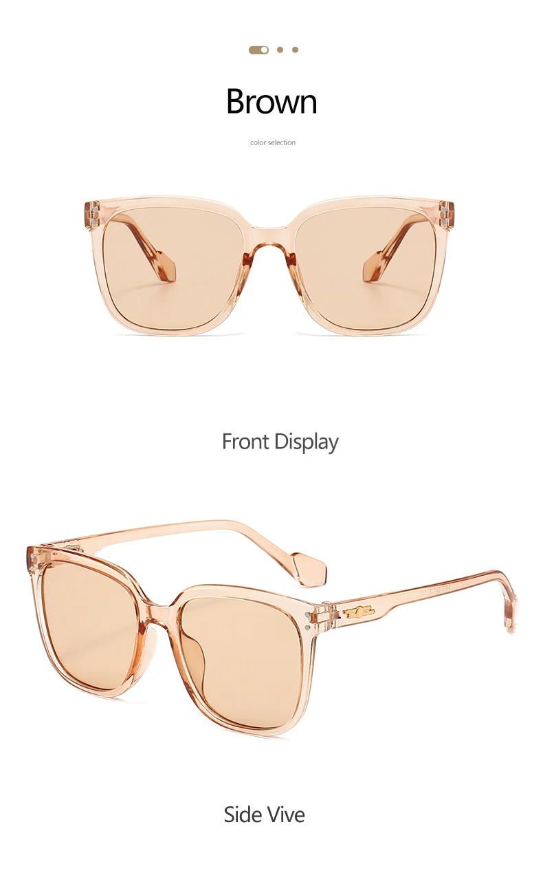 Übergroße Sonnenbrille im koreanischen Ins-Stil für Damen, UV400-Schutz, Gesichtsverschlankung, vielseitig einsetzbar und Sonnenschutz 5343 – Detail 11