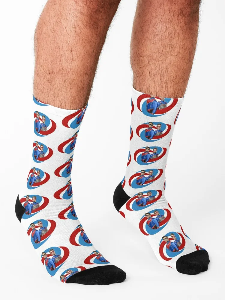 Captain Man and Kid Danger - Logo Socks luxury tennis christmas stocking designer brand Men Socks Women's