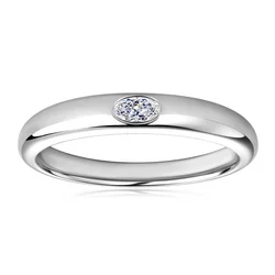 Real 0.1ct Oval Cut Moissanite Wedding Engagement Ring 925 Sterling Silver Woman's Rings Promise Band Jewelry Anniversary Gift