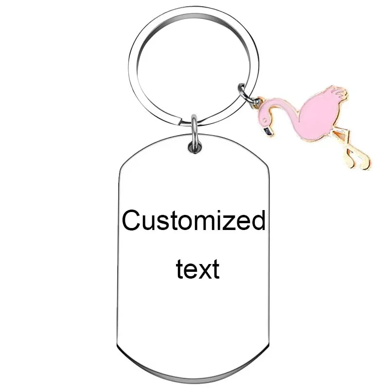 Personalized Custom Keychain Flamingo Lover Gift Key chain Flamingoo key rings