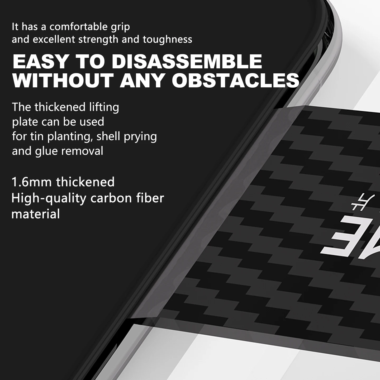 MaAnt M091 ألياف الكربون غير المغناطيسي تفكيك قضيب رفع مكافحة ساكنة الحرارية موصل بطارية اللمس تفكيك أداة #4