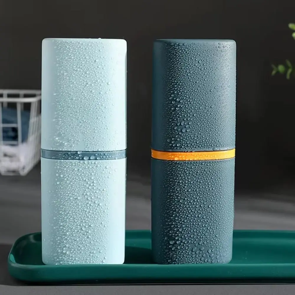 

Portable Toothbrush Holder Case Stand Multifunctional Toothbrush Storage Box Bathroom Accessories Mouthwash Toothbrush Case