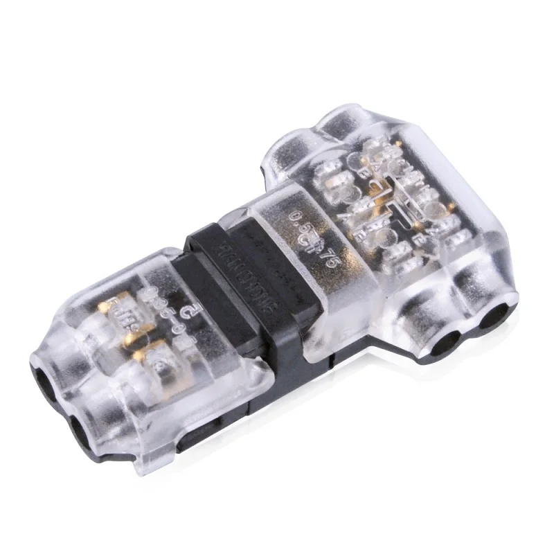 5pcs 10a Universal Compact Wire Wiring Connector Cable Clamp LED Fast Terminal Block T SHAPE Stripping Connectors