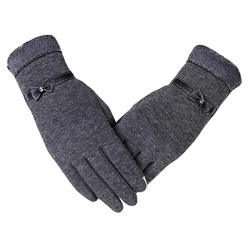 Luvas de toque windproof feminino, luvas quentes, dirigindo, esqui, outono, inverno, novo, 2024