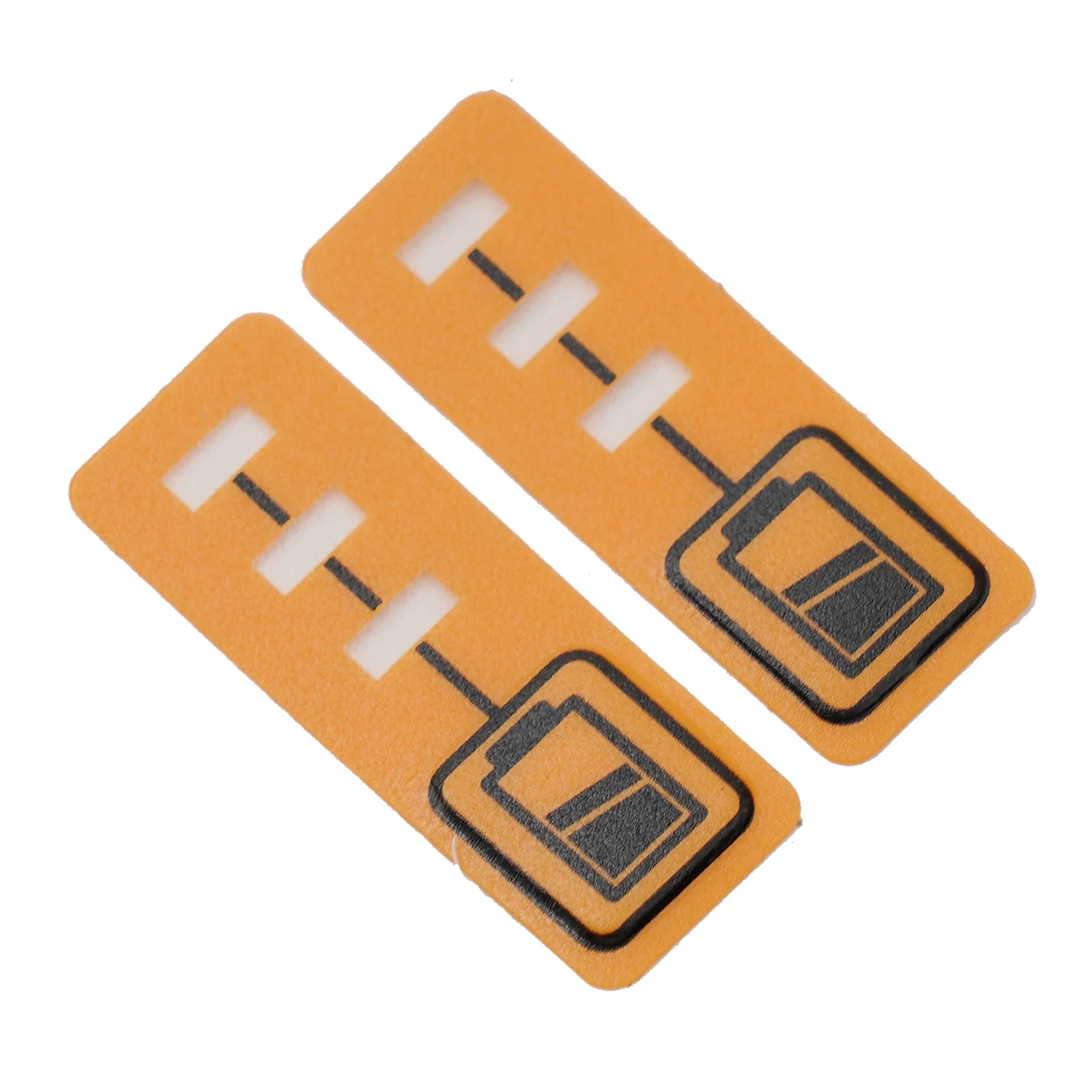 Battery LED Key Stickers DCB200 For De-Walt Key 14.4V Yellow 2PCS Accessories BL1430 BL1830 Capacity DCB140 Label Tag