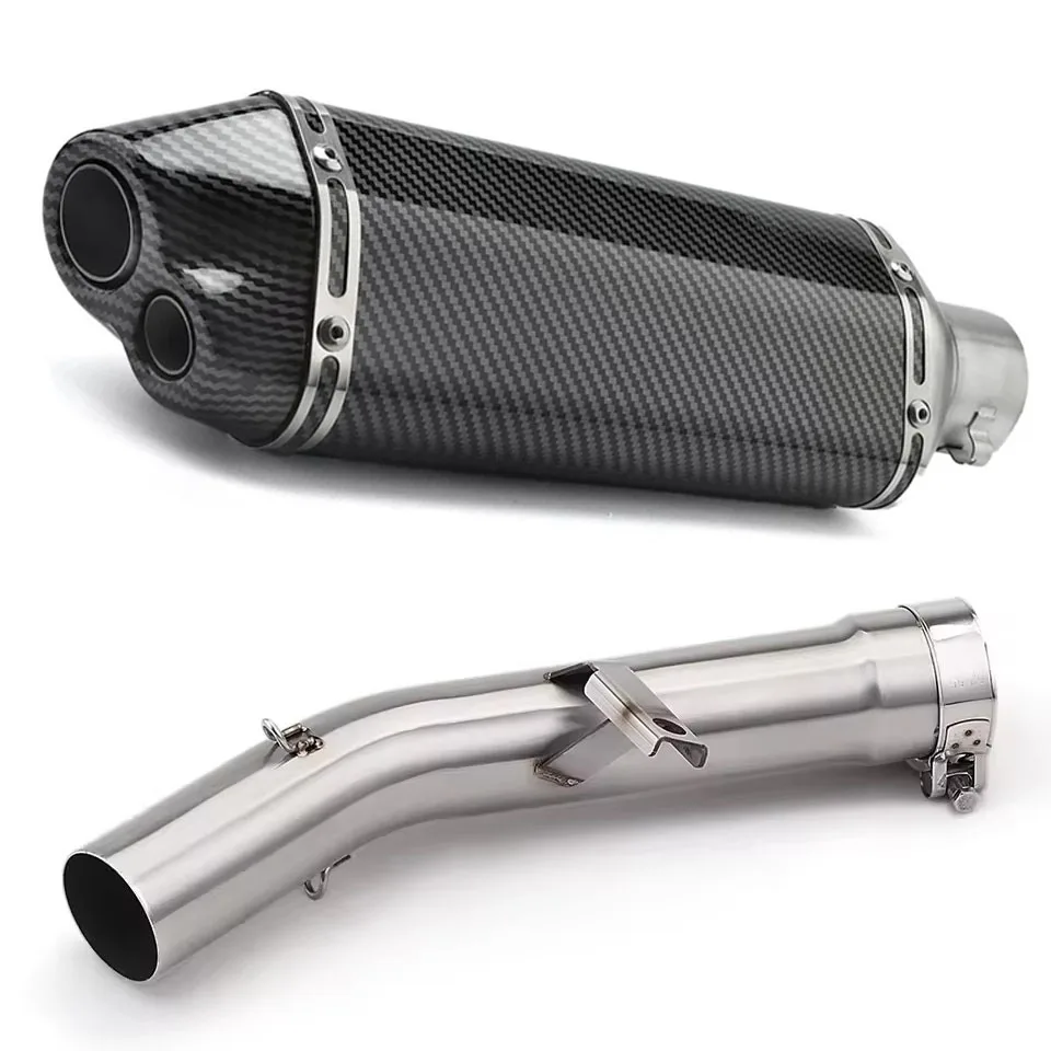 

For Suzuki GSF650 GSX650F 2007-2016 GSF1250 07-18 GSX 650 1250 Escape Slip-On Motorcycle Exhaust Pipe With Muffler Mid Link Pipe