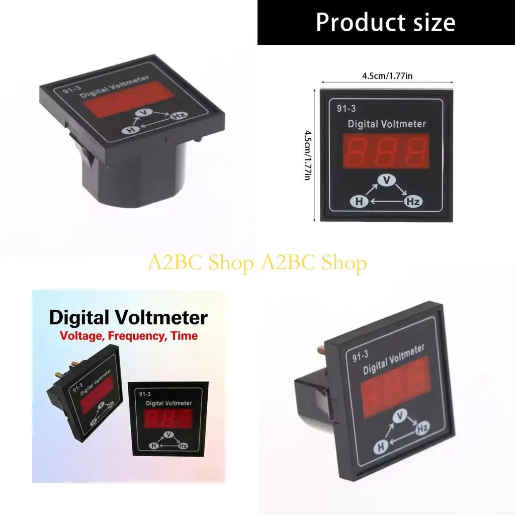 A2BC Waterproof LED Meter Voltmeter For Single And Three Phase Power Supply