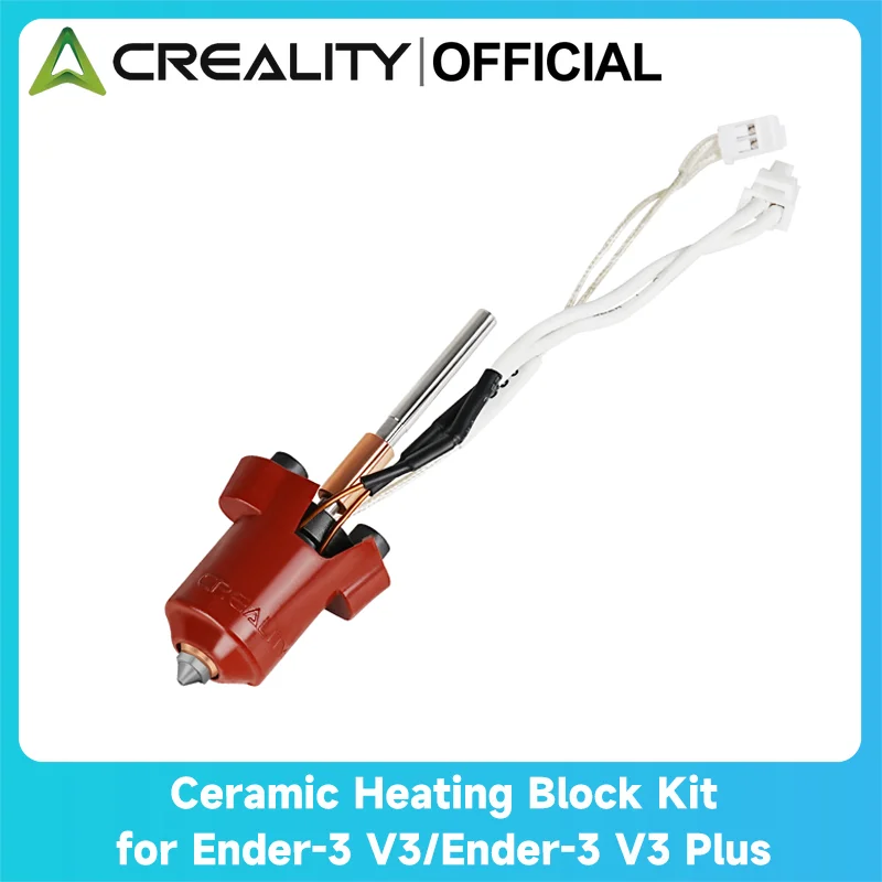 Creality Ender-3 V3 / Plus Ceramic Heating Block Kit Integrated Nozzle 300°C High Tem 600mm/s High Speed Printing 60W Heating