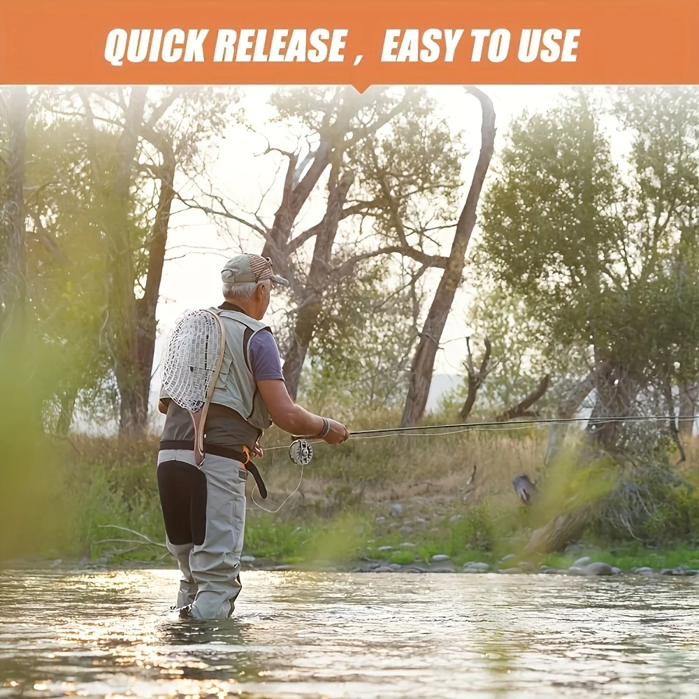 

Универсальная рыболовная сеть Goture - водонепроницаемая сеть с резиновым покрытием, эргономичная деревянная ручка, защита от запутывания для ловли форели и речной рыбалки