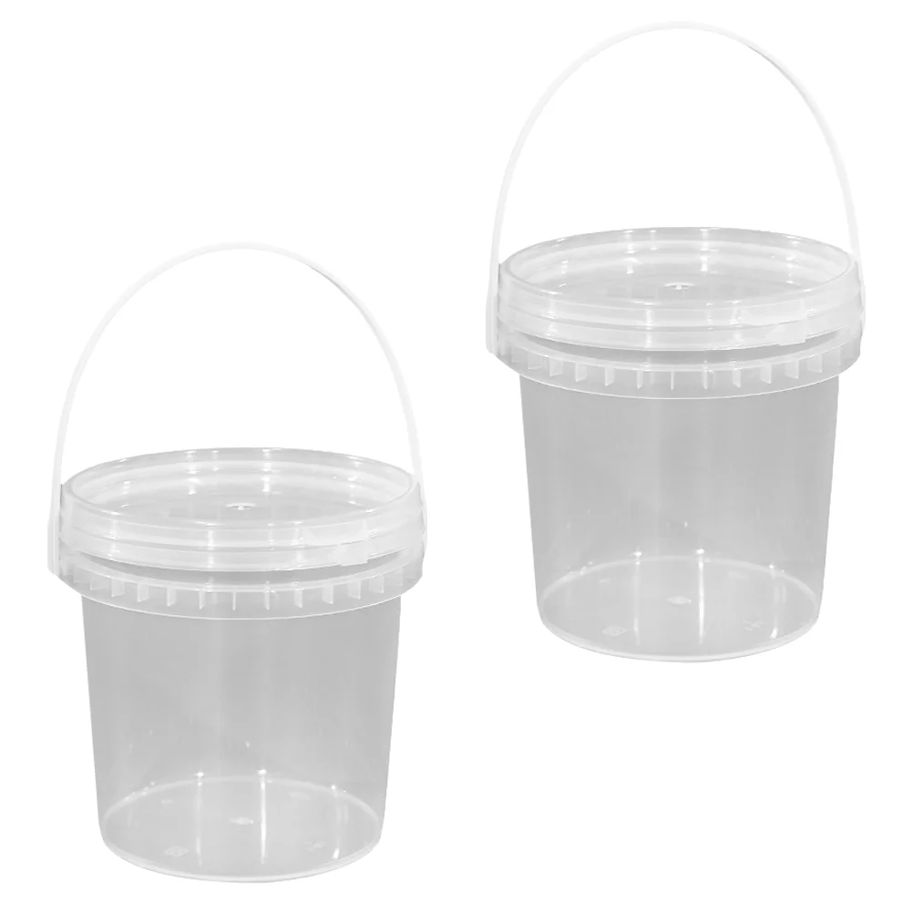 

Mini Fridge for Food Ice Cream Bucket Freezer Container Clear with Lid Refrigerator