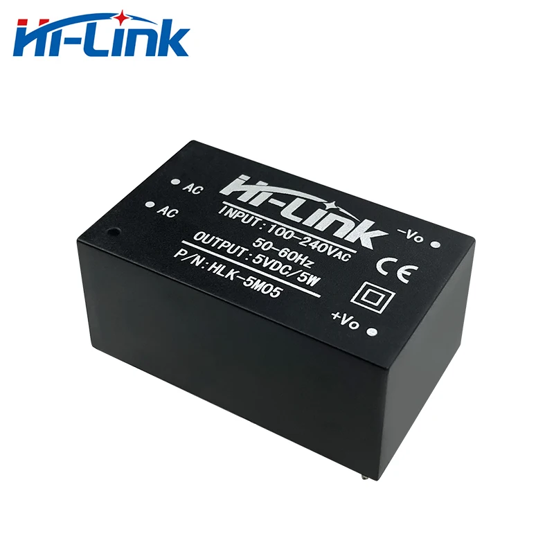 Hi-Link Free Shipping 2pcs HLK-5M05 220V 5V AC DC Isolated Switching Power Module Supply High Efficiency Smart Home