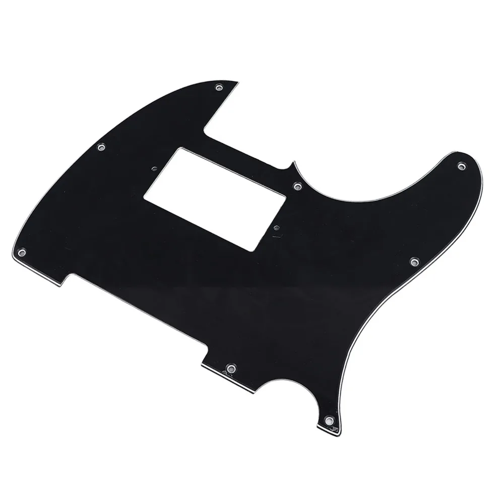 Plastic Material Guitar Pickguard 8 Hole Black Color For Tele Style Pickguard 3 Ply For FD TL Guitar Guard