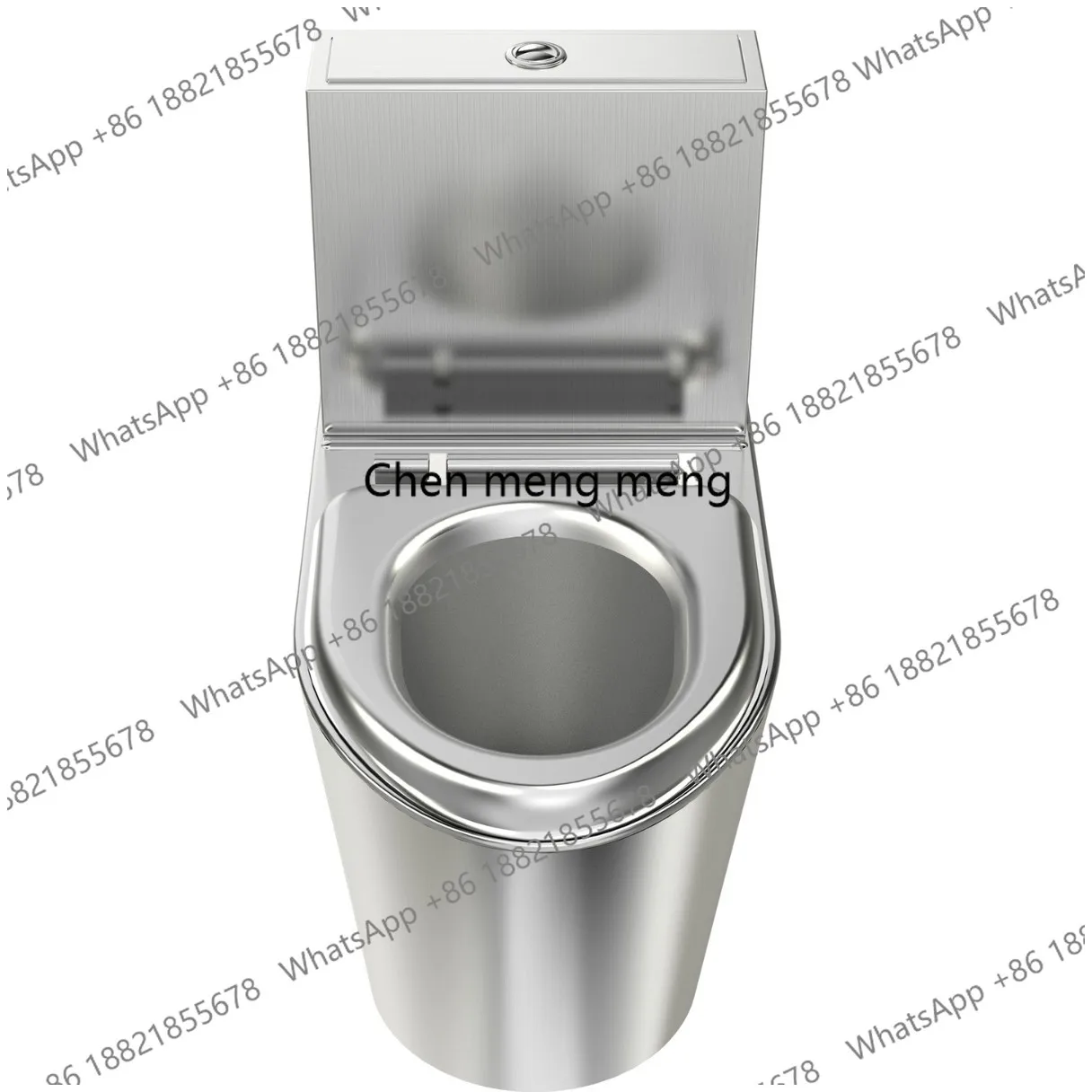 

304 stainless steel toilet, custom prison thickened toilet with water tank flush toilet stainless steel toilet