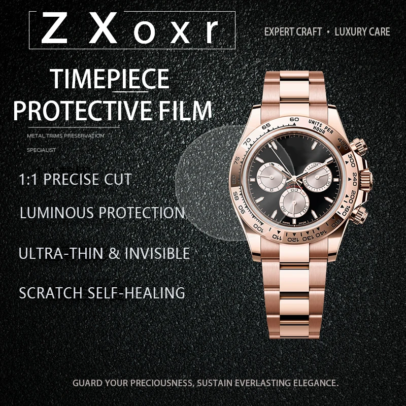 Watch Film for Rolex Daytona 126505 Full Set Dust‑Proof Anti‑Corrosion High‑Transparent Protective Film