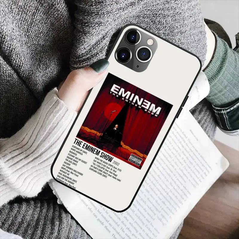 rapper eminem Phone Case For iPhone 11 12 Mini 13 14 Pro XS Max X 8 7 Plus SE XR Shell