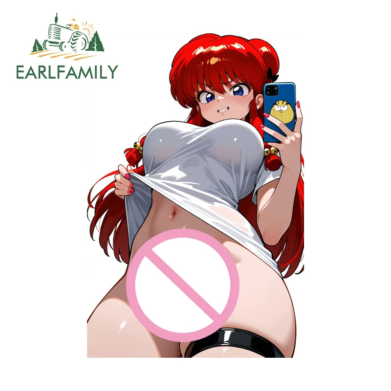 

EARLFAMILY шампунь для красных волос, автомобильная наклейка, индивидуальная наклейка для скейтборда, окклюзия, царапины, красивое украшение для фургона высокого качества