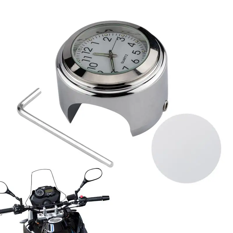 22-25mm Motorcycle Handlebar Watch Motorcycle Clock Waterproof Motorcycle Watch Motorcycle Thermometer Hour Counter Accessories