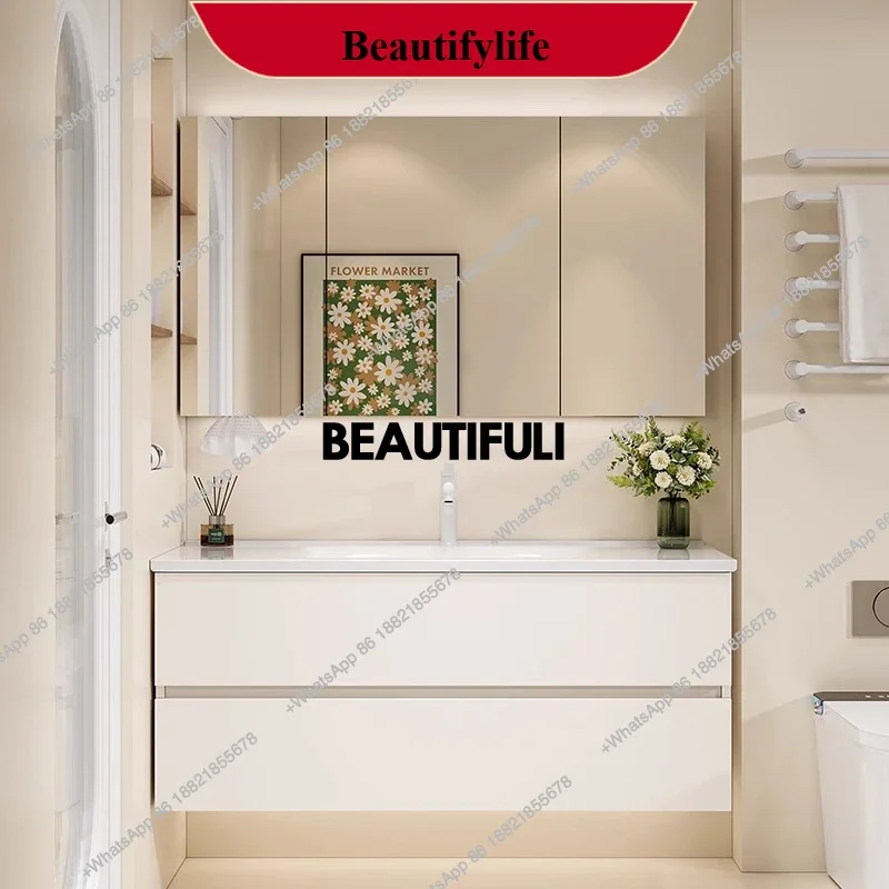 YL Toilet White Bathroom Cabinet Desgin Quality Space Saver Luxury Cupboard Organizer Storage Sink Archivadores Trendy Furnitu