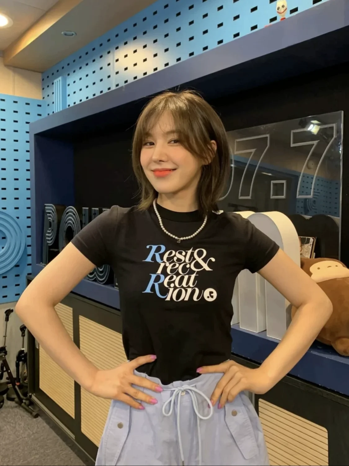 Rest Recreation 2026 Summer Women Cotton T Shirt Korean Streetwear Letter Print Slim Fit Cropped Short Sleeve Casual Daily Tee