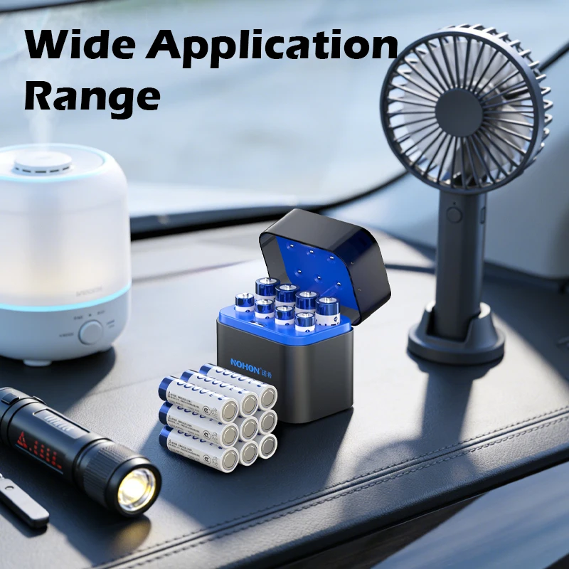 NOHON Rechargeable AAA Batteries+ Type-C Cable Charging Original Battery 3600mWh High Capacity 1.5V 1300mWh Li-ion AA Battery