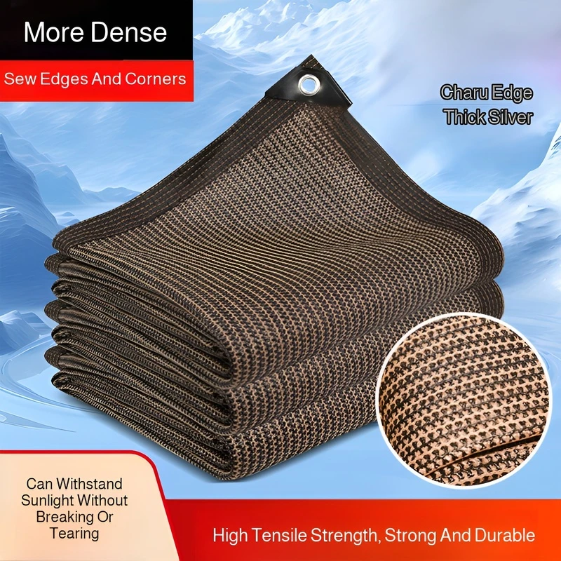 

Thickened Sun Protection Net High-density Perforated Edge Sunshade Net Outdoor Courtyard Sunshade Net Garden Plants Sun Shelter