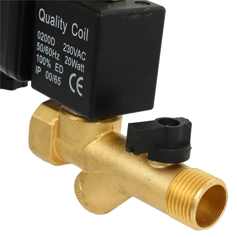 

BAAJ-2X AC 220 В 1/2 дюйма электронный 2-ходовой воздушный компрессор с таймером автоматический сливной клапан бензобака