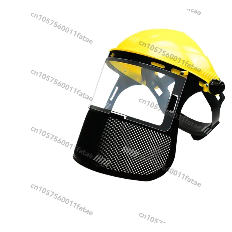 Lawn Mower Protective Mask Explosion-proof Net Hedge Cutter Chainsaw Lawn Mower Steel Wire Protective Cover Net Full Face Mask