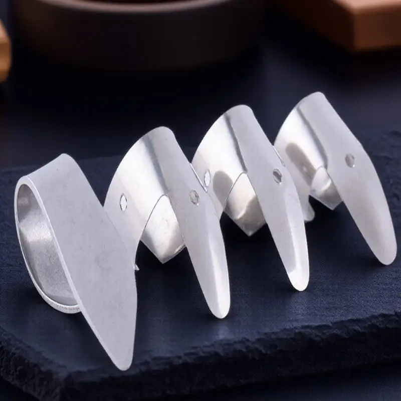 

8Pcs Guitar Thumb Finger Picks Stainless Steel Gold Thumb Index Picks for Electric Acoustic Bass Ukulele Bass Finger Pick