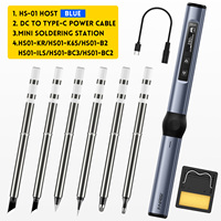 FNIRSI HS-01 Smart Electronic Soldering Iron Station Kit Portable Soldering Iron Welding Equipment Adjustable Temperature Welder