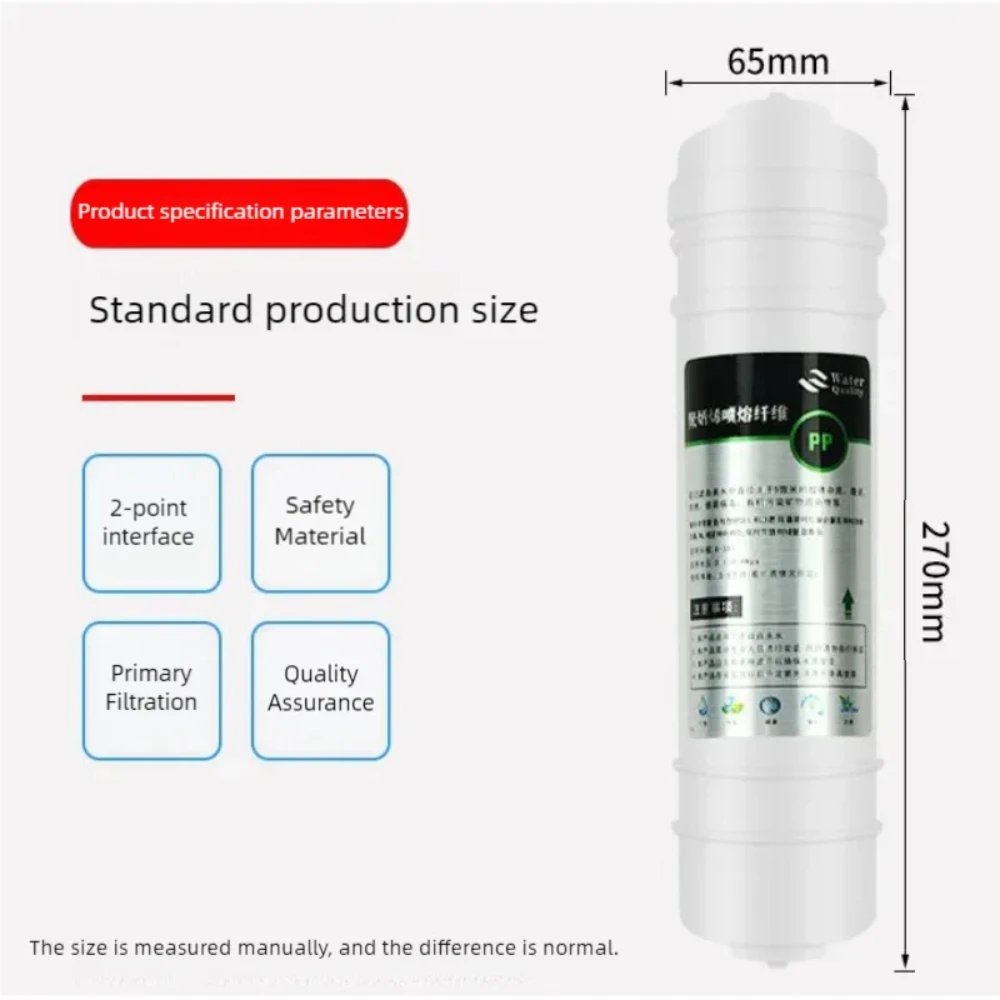 Waternoble 10 Inch Universal Quick Connect PP Cotton Water Purifier Replacement Filter for Home & Office Use Durable & Efficient