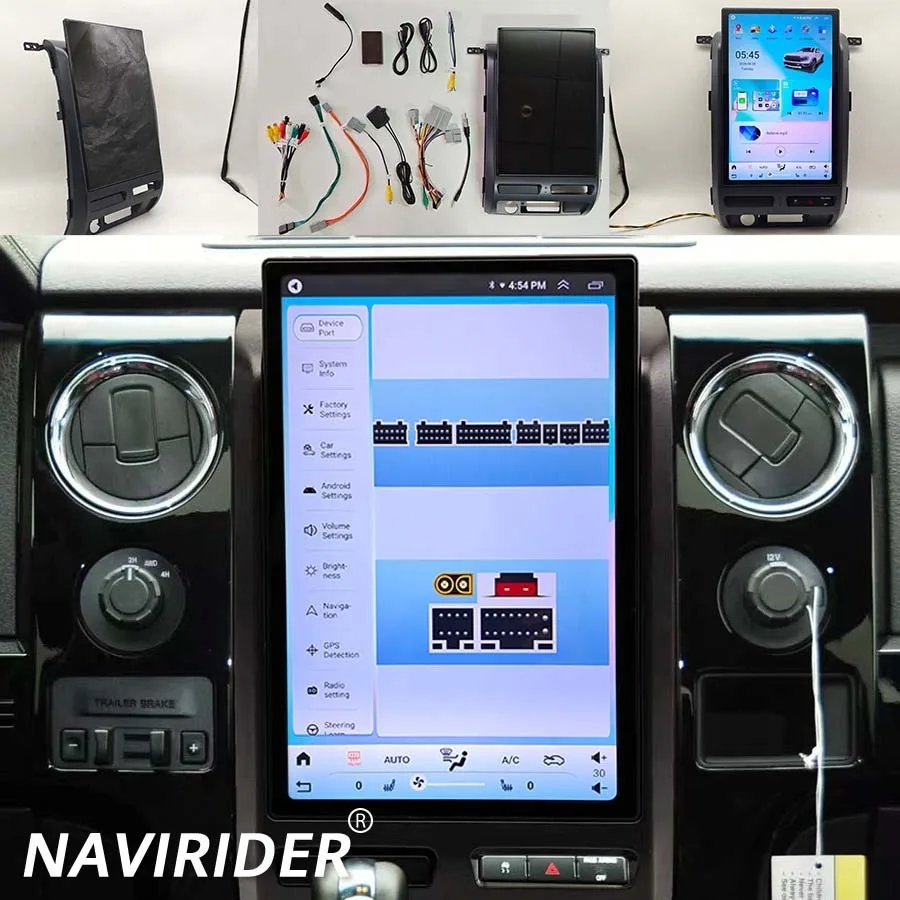 14inch Android 15 For Ford F150 F-150 Raptor 2009 -2012 Multimedia Video Car Radio Screen Player Navigation GPS Auto Unit Manual